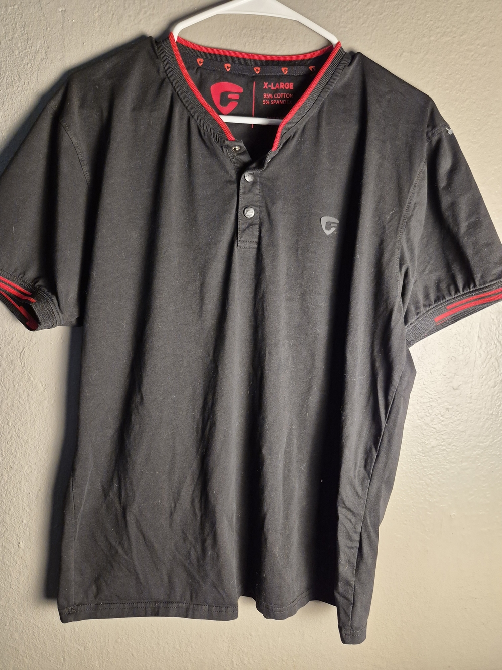 Fried Denim Black with Red Trim - Men's X-Large